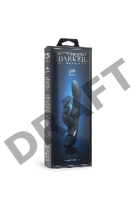 Тёмно-синий вибратор Oh My USB Rechargeable Rabbit Vibrator - 25,4 см.