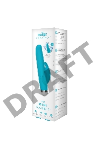 Голубой вибратор-кролик The Mini Rabbit - 13,9 см.