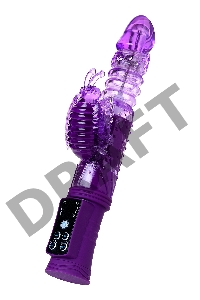 Вибратор с клиторальным стимулятором TOYFA A-Toys High-Tech fantasy, TPR, фиолетовый, 23 см