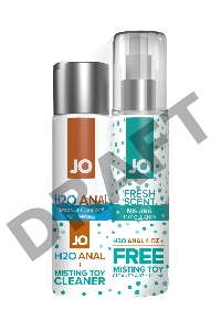 Набор из лубриканта и очистителя JO Anal H2O + Toy Cleaner
