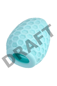 Мастурбатор A-Toys Pufl, бирюзовый, ТРЕ, 6 см Ø 2,7 см