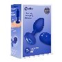 Вибрирующая втулка Vibrating Jewel Plug L/XL цвета синий сапфир