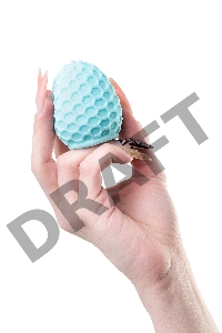 Мастурбатор A-Toys Pufl, бирюзовый, ТРЕ, 6 см Ø 2,7 см