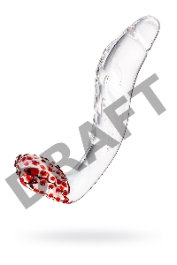 Нереалистичный фаллоимитатор Sexus Glass, стекло, прозрачный, 17,5 см
