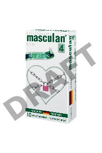 Презервативы Masculan Ultra 4,  10 шт.  Ультра прочные ШТ