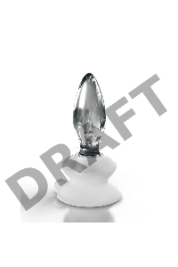 Стеклянная пробка с силиконовой присоской, прозрачная