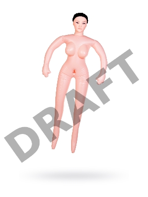 Кукла надувная Dolls-X by TOYF Nurse Emilia, реалистичная голова,брюнетка, с двумя отверстиями