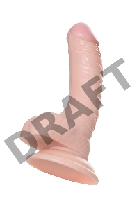 Реалистичный фаллоимитатор TOYFA RealStick Nude, PVC, телесный, 18 см