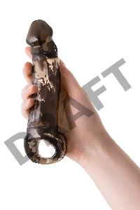 Насадка Toyfa XLover, для увеличения размера, TPE, черная, 19.5 см