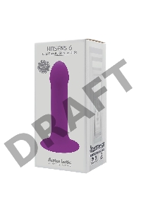 Дилдо на присоске с двойной плотностью HITSENS S06 Purple ADRIEN LASTIC DILDO DUAL DENSITY