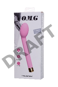 Нереалистичный вибратор Love to Love для точки G OMG, силикон, розовый, 17 см.