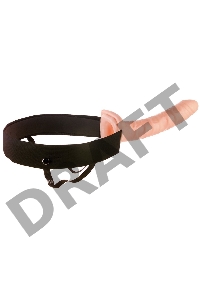 Фаллопротез полый унисекс на ремнях 10 Hollow Strap-On