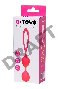 Вагинальные шарики A-Toys by TOYFA Rai, силикон, розовые, 17 см
