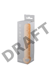 Телесный фаллоудлинитель Homme Long - 15,5 см.