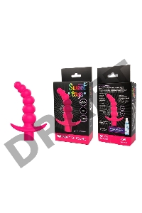 Розовая вибрирующая анальная елочка Sweet Toys - 10,8 см.