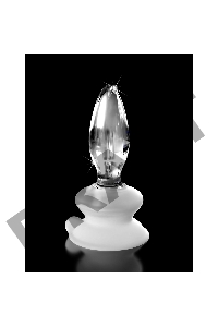 Стеклянная пробка с силиконовой присоской, прозрачная