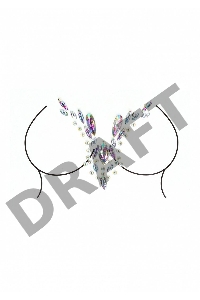 Пояс для чулок с гартерами и наклейкой Kiss Garterbelt & Dazzling Sticker
