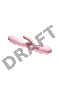 Вибратор с клиторальным отростком Kiara, цвет пастельно розовый (SOLAR collection)