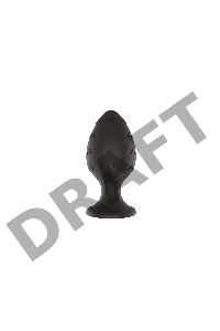 Пробка анальная Силиконовая черная S (5.8*2.8cm) 3302-01