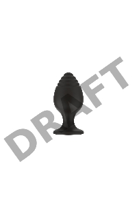 Пробка анальная Силиконовая черная S (5.8*2.8cm) 3303-01