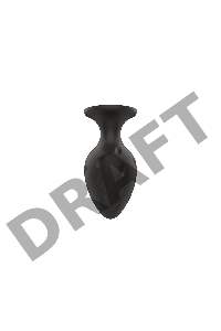 Пробка анальная Силиконовая черная S (5.8*2.8cm) 3304-01