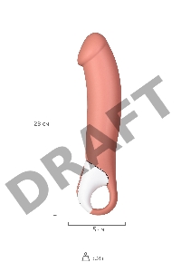 Нереалистичный вибратор Satisfyer Vibes Master, силикон, бежевый, 23,5 см.