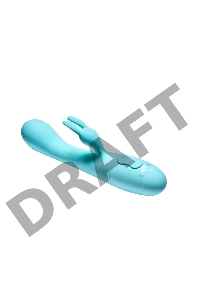 Вибратор кролик Naya, цвет аквамарин (SOLAR collection)