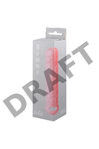 Розовый фаллоудлинитель Homme Long - 13,5 см.