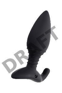Анальная втулка LOVENSE Hush (S), силикон, черная, 12,1 см