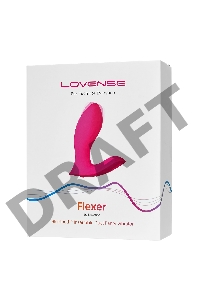 Вибратор Flexer Lovense, силикон, розовый, 10,1 см