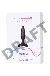 Анальная втулка LOVENSE Hush 2 (S), силикон, черная, 12,1 см