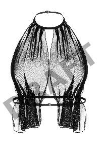 Бралетт с пояском Erolanta Clara, черный (42-46)