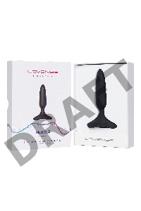Анальная втулка LOVENSE Hush 2 (S), силикон, черная, 12,1 см