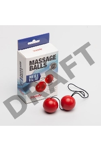 Красные массажные вагинальные шарики