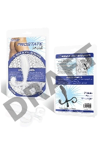 Белый массажер простаты - 12,7 см.