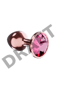 Пробка цвета розового золота с малиновым кристаллом Diamond Ruby Shine L - 8,3 см.