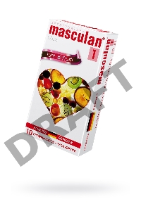 Презервативы Masculan Ultra 1,  10шт.  Тутти-Фрутти (Tutti-Frutti) ШТ