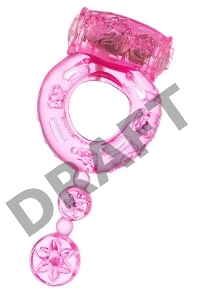 Виброкольцо TOYFA, TPE, розовый