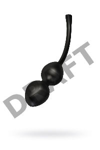 Вагинальные шарики Mystim Jane Wonda Geisha Balls duo, электростимуляция, силикон, черные, Ø 3,5 см