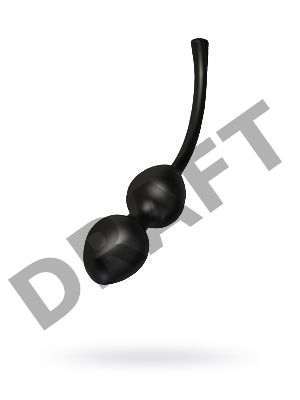 Вагинальные шарики Mystim Jane Wonda Geisha Balls duo, электростимуляция, силикон, черные, Ø 3,5 см