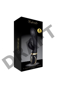 Черный вибратор-кролик с эффектом нагрева Warming Rabbit Vibrator