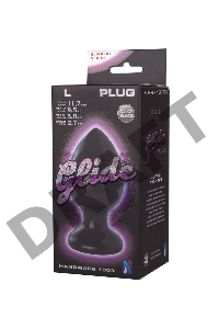 Черная анальная пробка MAGNUM 5 - 8,5 см.