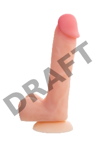 Фаллоимитатор RealStick Silicone Ryan G, телесный, 22,5 см