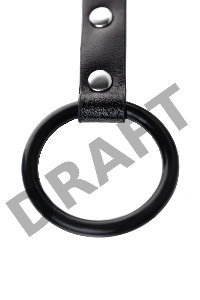 Зажимы для сосков с кольцом для пениса, TOYFA Metal, черные