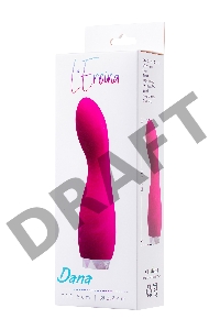 Вибратор L'EROINA Dana, силикон, розовый, 15,5 см