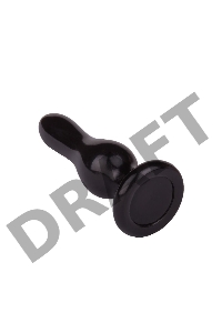 Черная анальная пробка MAGNUM 11 - 11 см.