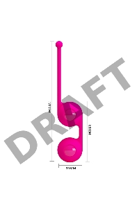 PrettyLove Kegel Tighten Up III, вагинальные шарики на сцепке