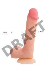 Фаллоимитатор RealStick Silicone Ryan G, телесный, 22,5 см