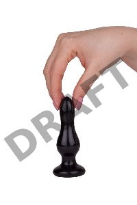 Черная анальная пробка MAGNUM 11 - 11 см.