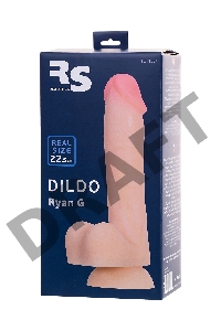 Фаллоимитатор RealStick Silicone Ryan G, телесный, 22,5 см